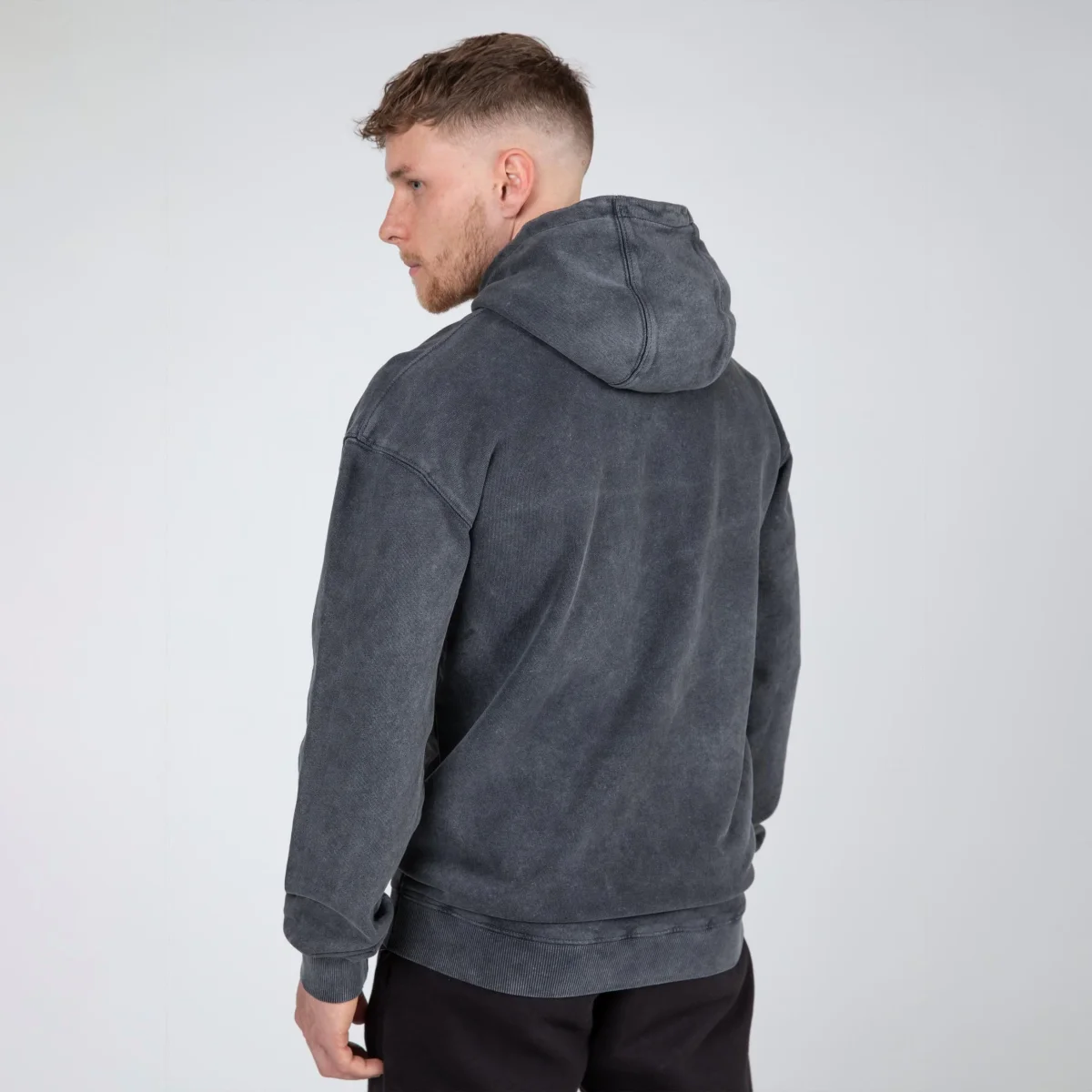 Gorilla Wear Crowley Oversized Men's Hoodie, washed grey - Bild 6
