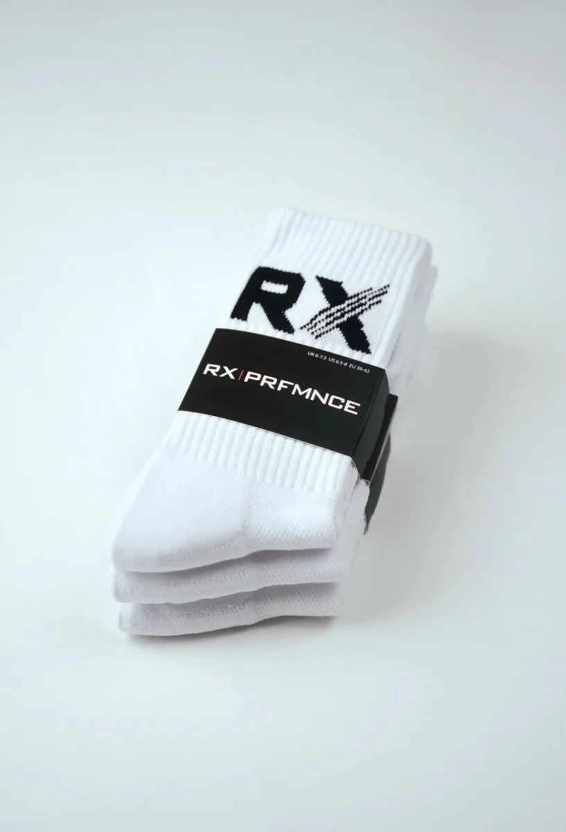 RX Performance Essential Socks 3-pack White