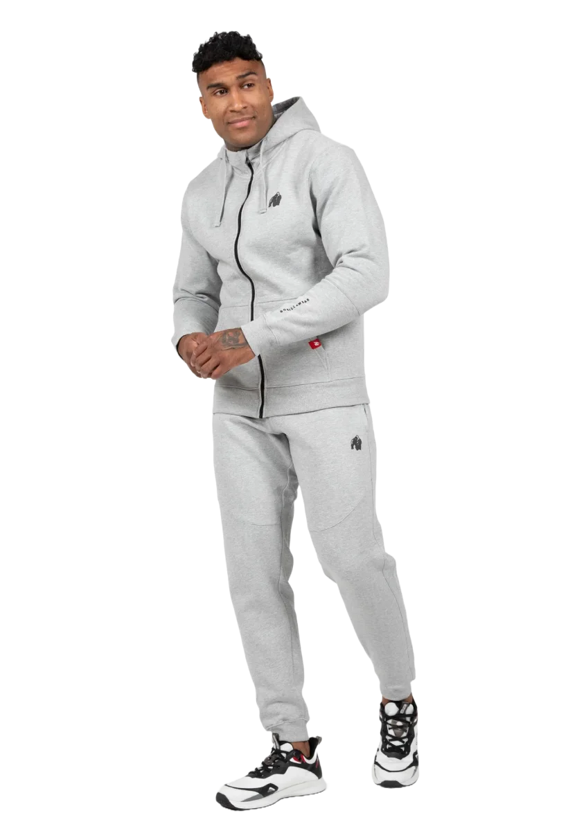 Gorilla Wear Leon Zipped Hoodie, grey - Bild 5