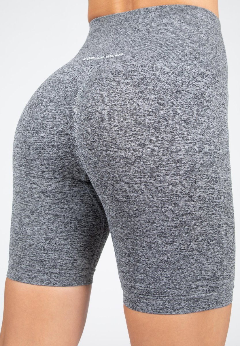 Gorilla Wear Quincy Seamless Cycling Shorts Grey Melange - Bild 2