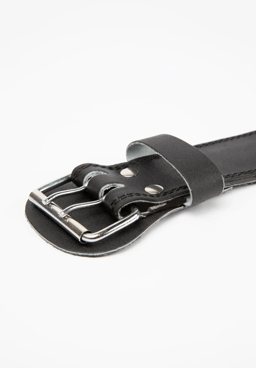 Gorilla Wear 4 Inch Padded Leather Belt, black/red - Bild 4