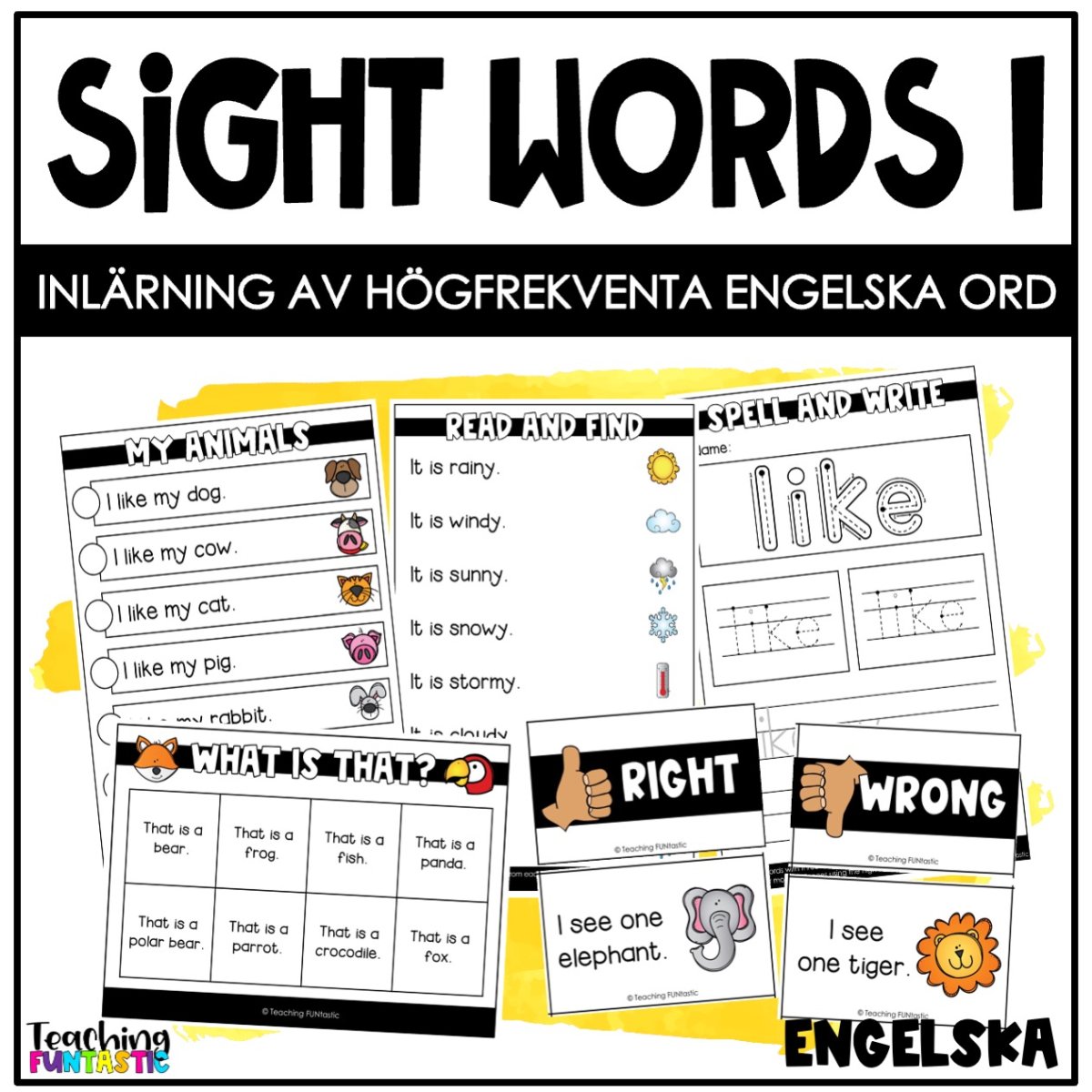 READ AND LEARN – ENGELSKA HÖGFREKVENTA ORD 1
