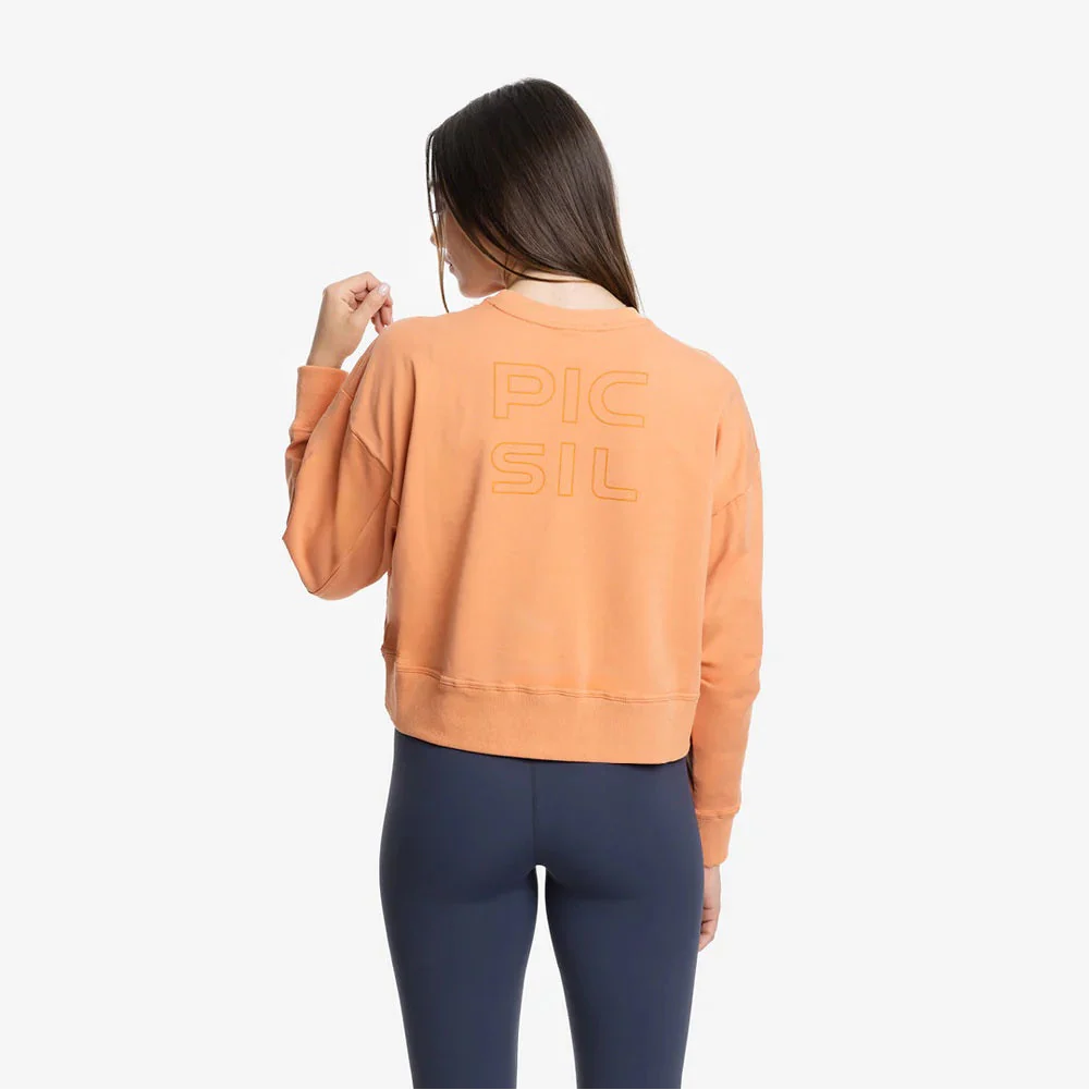 Picsil CROP WOMAN Jersey Stretch sweatshirt Amber - Bild 3