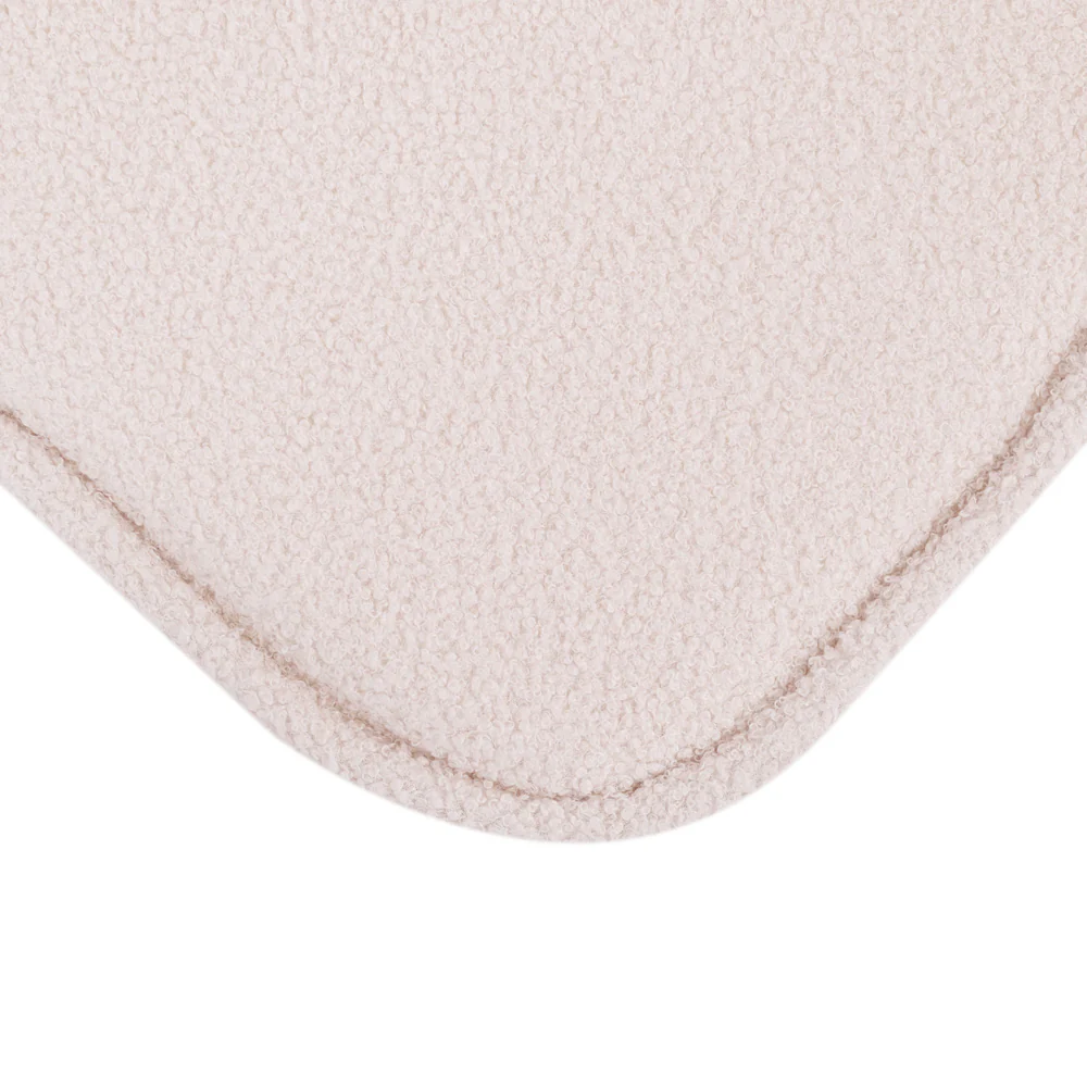 Vikbar Fåtölj i Kräm Teddytyg för Barn - 150x60cm utfälld - Bild 7