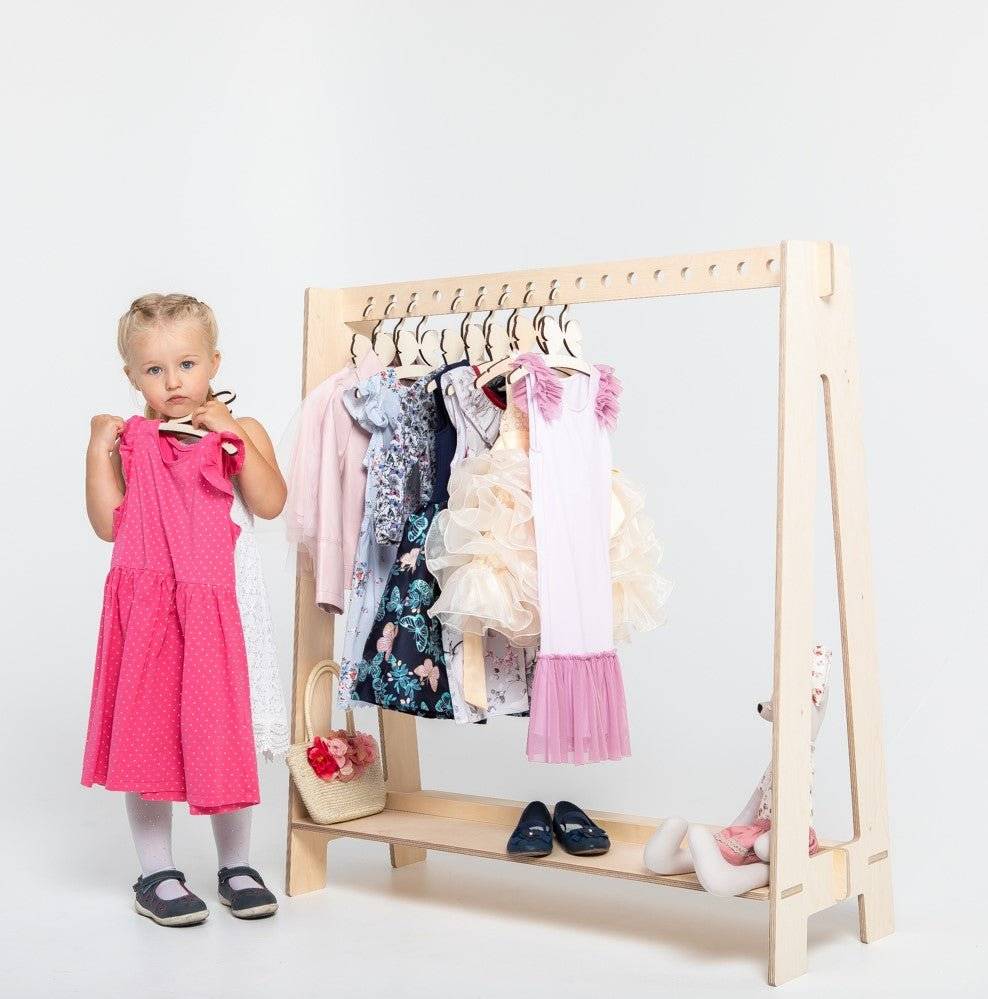 Montessori Klädställning Med Hylla För Skor För Barn - Bild 2