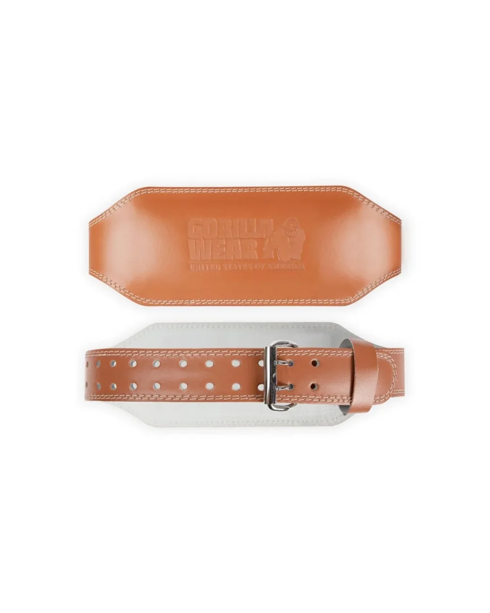 Gorilla Wear 6 Inch Padded Leather Belt, brown - Bild 2