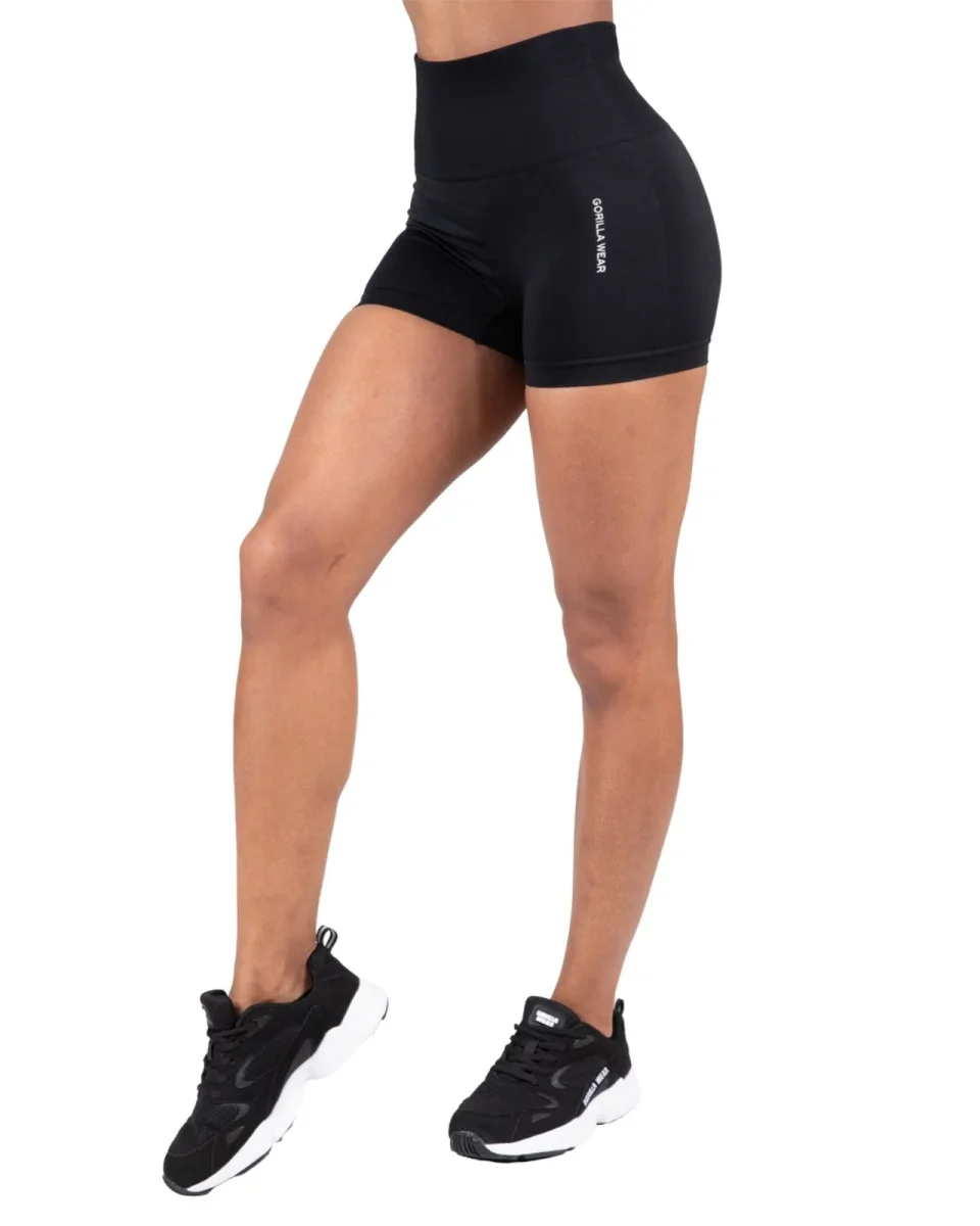 Gorilla Wear Quincy Seamless Shorts Black - Bild 3