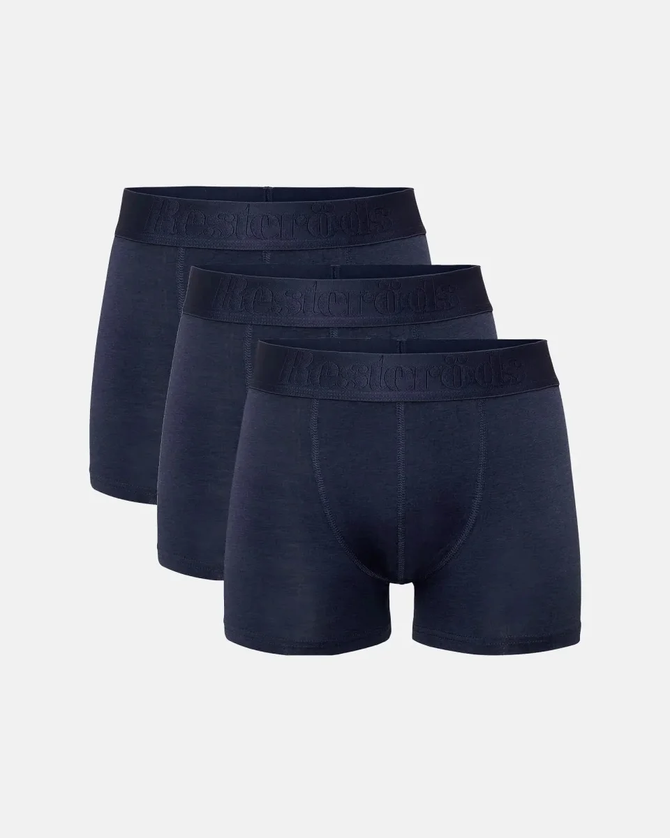 Resteröds Gunnar Bamboo 3-pack - Boxershorts Navy