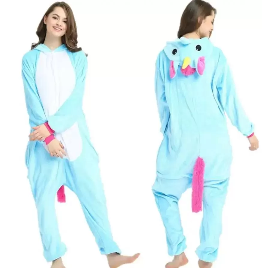 Enhörningsdräkt & Unicorn Dräkt Blå