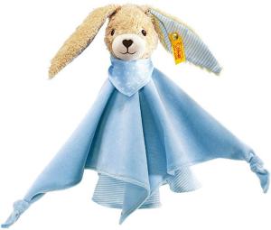 Snuttefilt Hoppel Kanin, blå (ekologisk), 28cm – Steiff nalle
