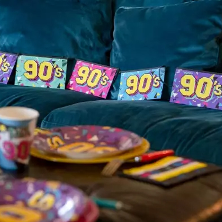 90’s Party Flaggbanderoll - Bild 3