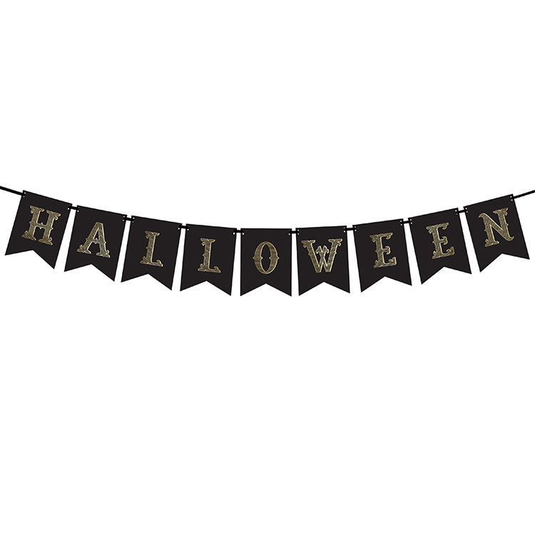 Banderoll Svart Halloween 175cm - Bild 2