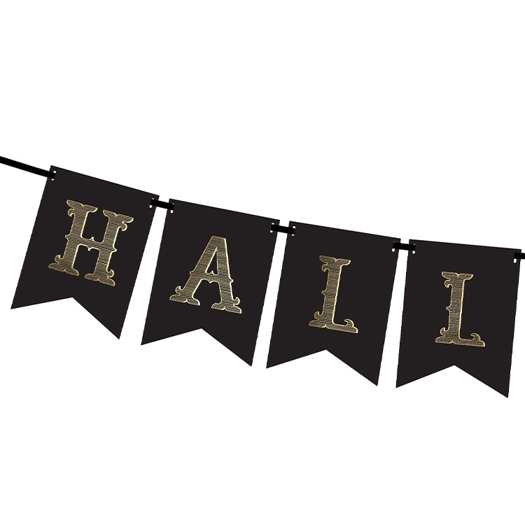 Banderoll Svart Halloween 175cm - Bild 3