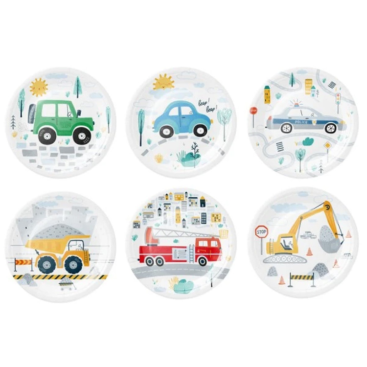 Bilar & Fordon Tallrik 6-pack - Bild 3