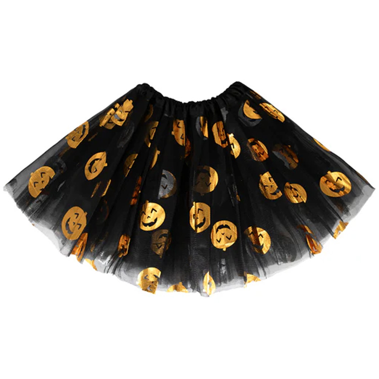 Halloween Svart Tyllkjol Med Pumpor 30cm - Bild 3