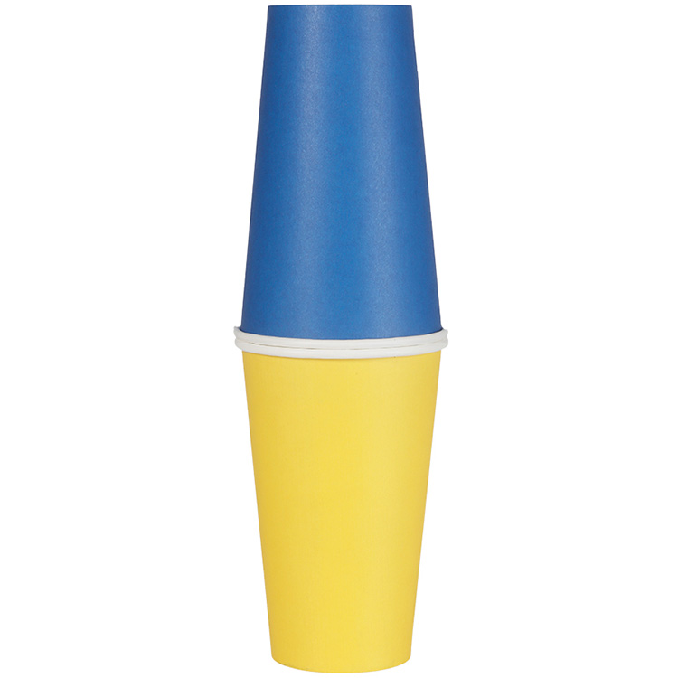 Pappersmugg 473ml Blåa & Gula 24-pack - Bild 3