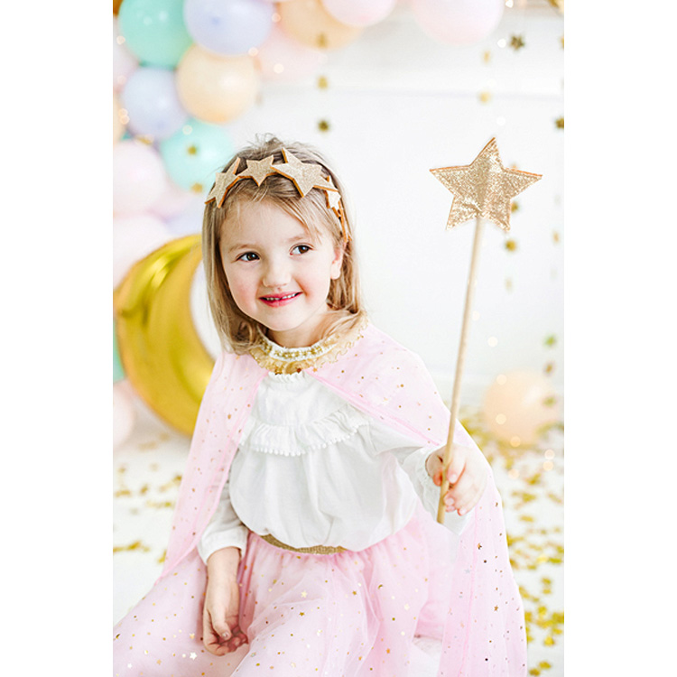 Prinsess Cape Rosa 3-7år - Bild 5