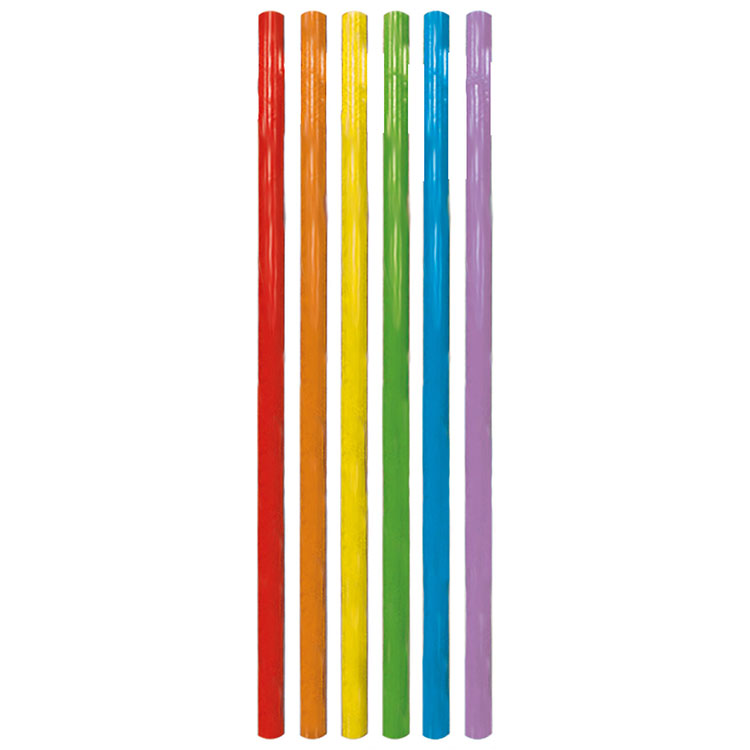 Regnbåge Återanvändningsbara Sugrör 6-pack - Bild 2