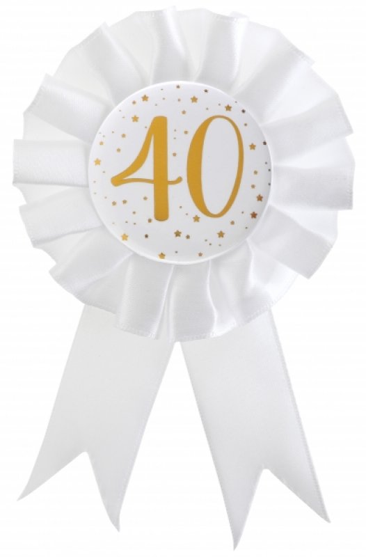 Rosett Vit & Guld 40 år