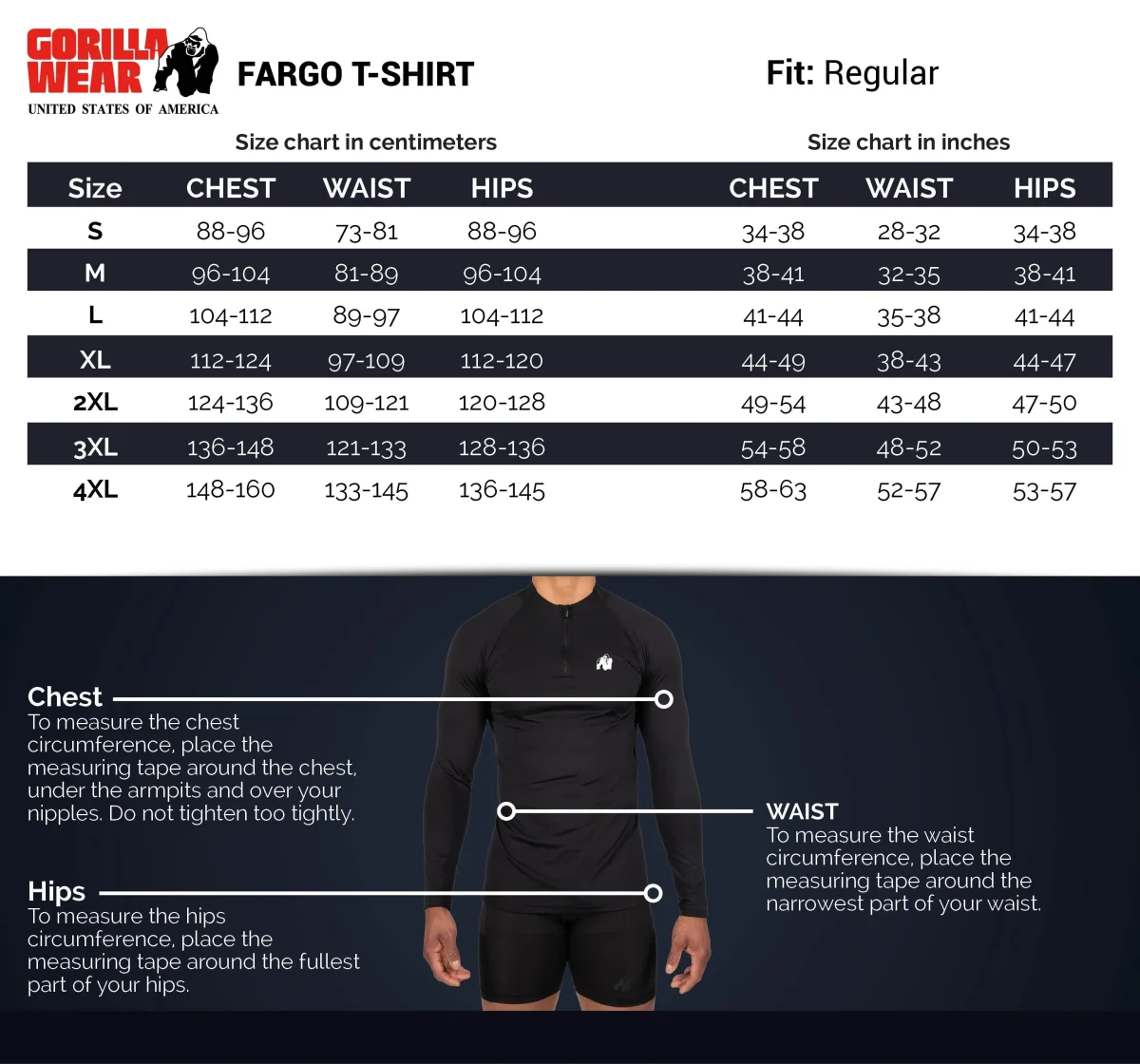 Gorilla Wear Fargo T-Shirt, black - Bild 7