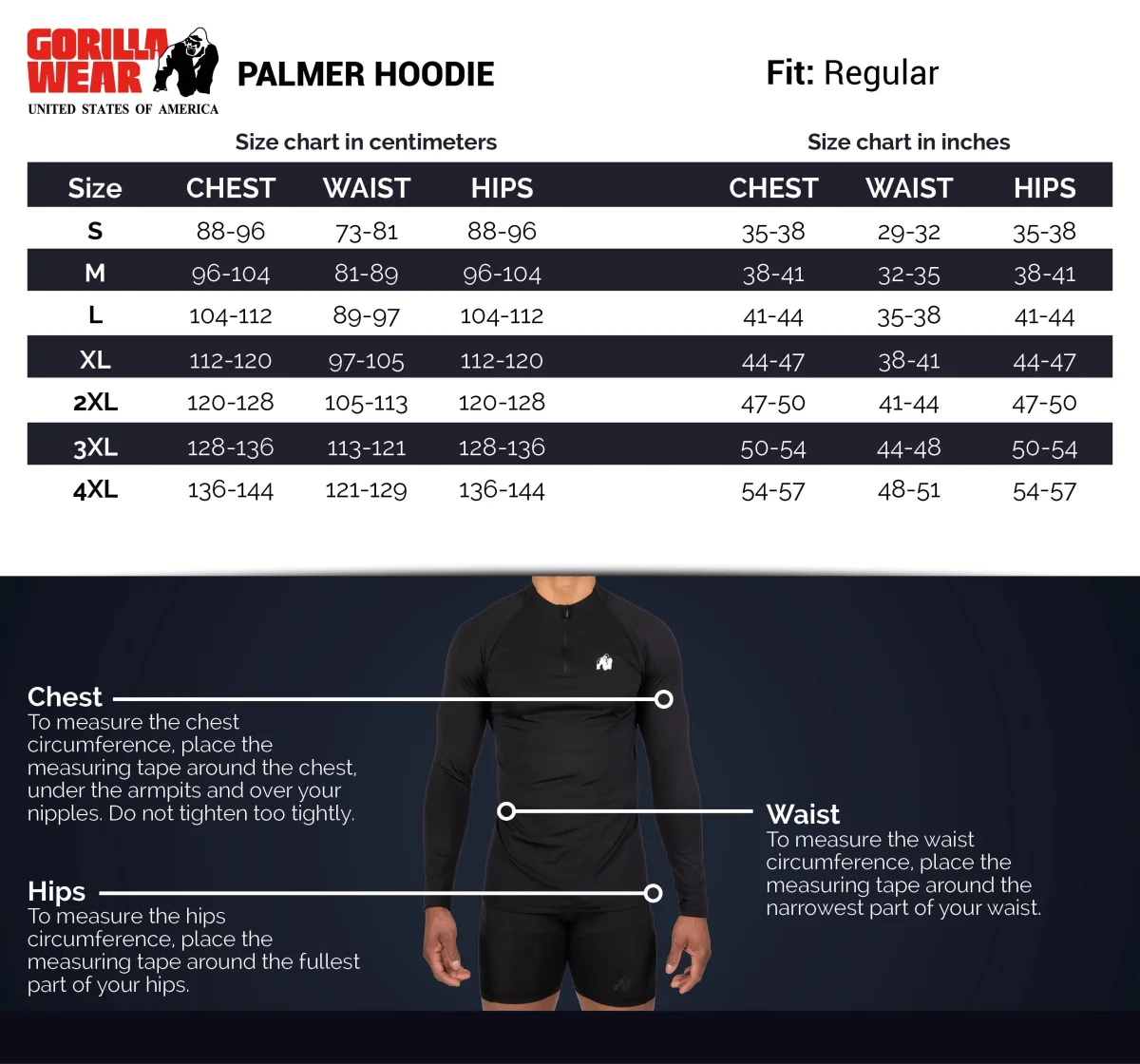 Gorilla Wear Palmer Hoodie, black - Bild 6