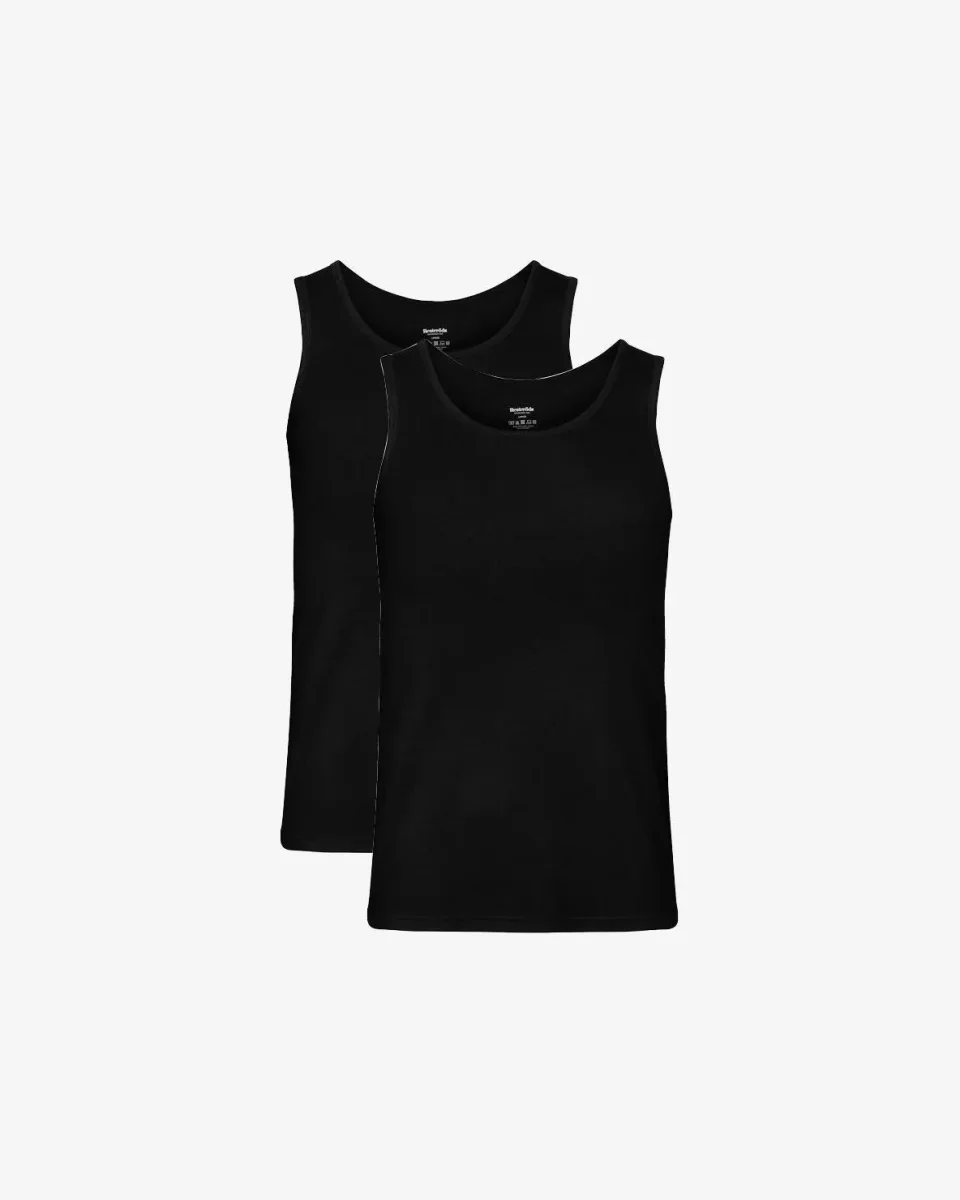 Resteröds Tank Bamboo 2-pack Svart